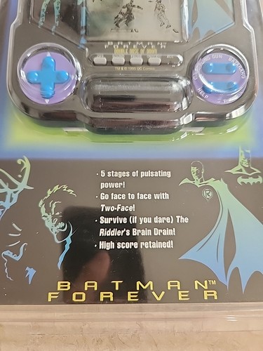 Vintage 1995 Tiger Electronics Batman Forever LCD Game Sealed NOS New - Picture 3 of 5