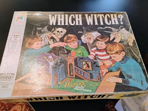 Milton Bradley 1970 Vintage 'Which Witch' Board Game Used