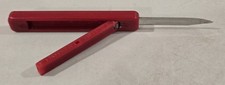 Vintage Advertising Pocket Knife USA Slide Open Red Plastic - Raybestos