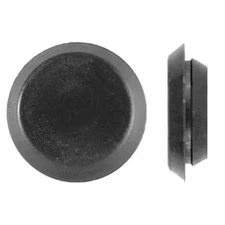 Button Spoke Screw Plug, 3/4 In Dia, Black, Plastic 100 Pk, 1379Pk
