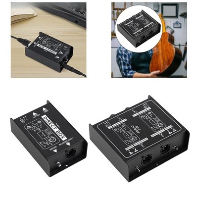 Passive Direct Box, Di Box XLR 6,35mm Bassgitarren-Einspritzung für Audioingenieure,