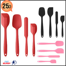 4 Silicone Spatula Cooking Baking Set Mixing Heat Resistant Non Stick Kitchen Ut
