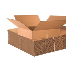 24" L x 24" W x 6" H 10-Pack - Flat Corrugated Boxes for Shipping, Packaging,...