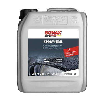 #ad SONAX Spray and Seal 5 Liter Spray On Wet Rinse Off Paint Sealant 169oz $95.00