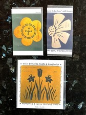 Lasting Impressions Brass Stencils - misc floral - lot of 3