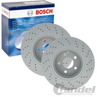 2X Bosch Bremsscheiben 312Mm BelÜFtet Gelocht Vorne Passend FüR MERCEDES-BENZ