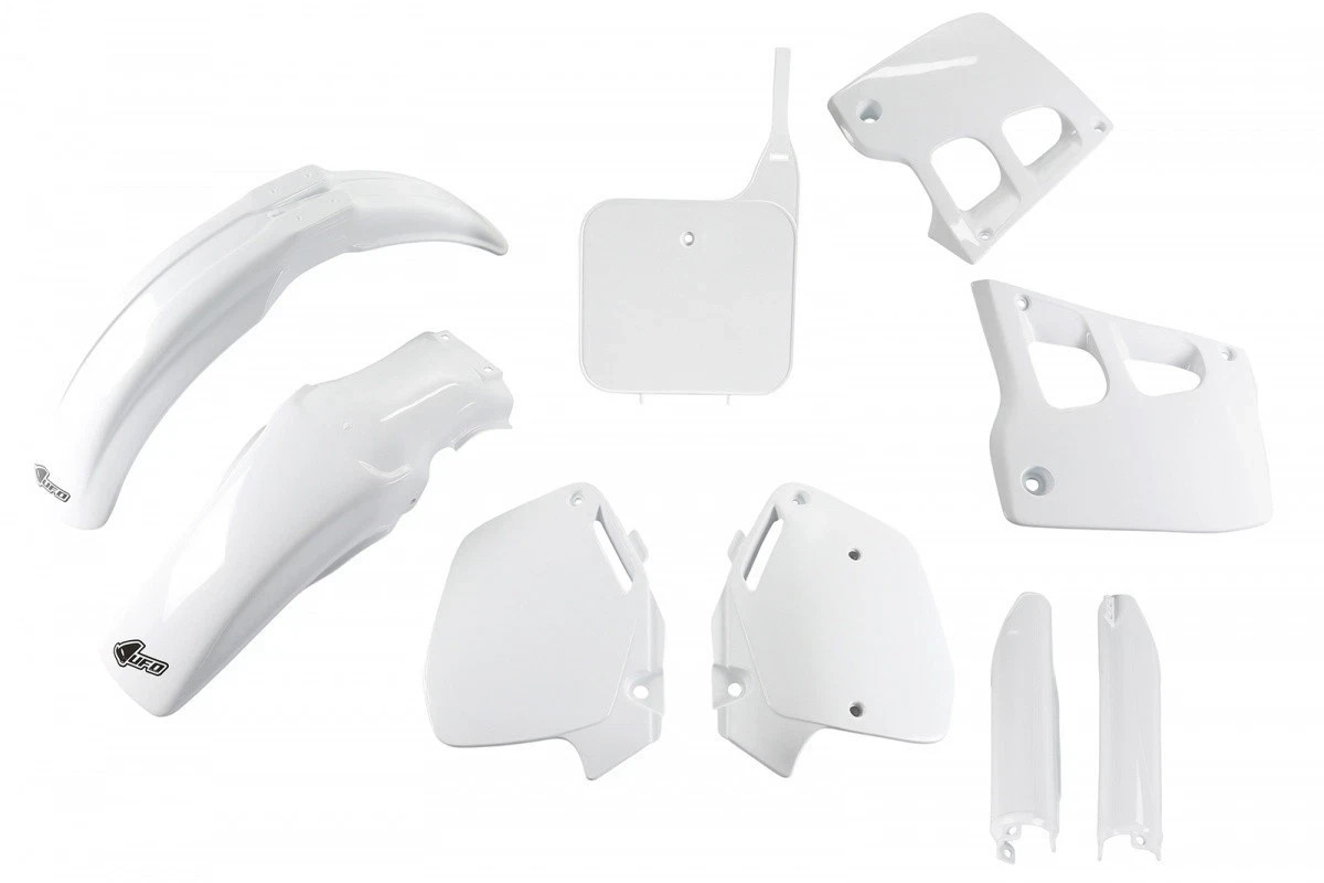 UFO Plastic Kit Honda CR 125 1991 - 1992 CR 250 1990 - 91 ALL WHITE