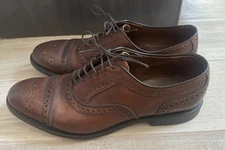 Allen Edmonds "STRAND"  Leather Cap-Toe Oxfords 9 D Mahogany USA (576N)