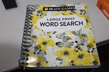 Brain Games - Large Print Word Search (Floral) - spiral_bound Publications I...