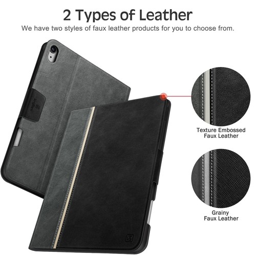 KingBlanc Etui na iPada Air 33.0 cm (2024 M2) z uchwytem na rysik wegańska skóra - Zdjęcie 8 z 12