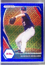 2021 Prizm Draft Picks Gunnar Hoglund Blue Mojo Prizm #PDP19 Rebels