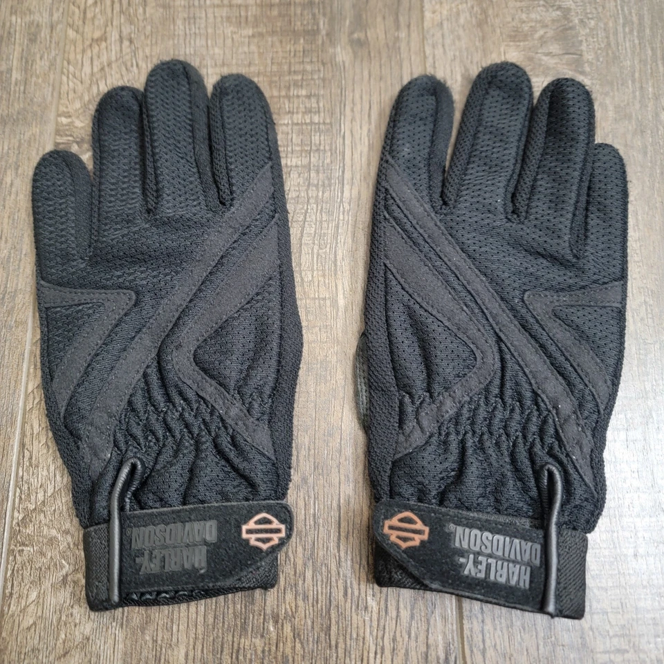 哈雷戴维森手套女式小型摩托车骑行栏盾标志 — 第 3/4 张图片