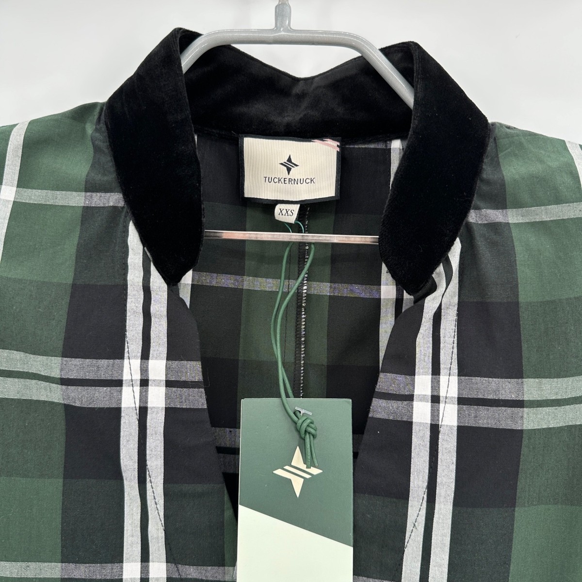 Abito Tuckernuck Palmerston In Tartan Nero E Quadri – Taglia XS – Con Volant E Tasche