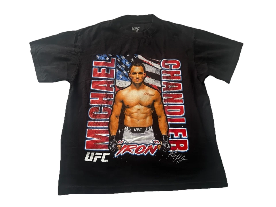 UFC Michael Chandler 衬衫 尺寸 M See You At The Top 铁质迈克 美国国旗 — 第 2/4 张图片