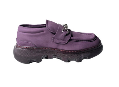 Burberry Chunky Loafers Creeper Clamp Size 9 39 Purple Aubergine