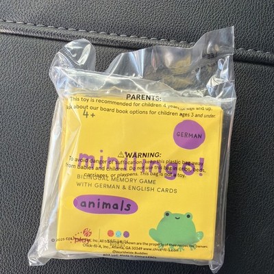 2025 Chick Fil A Minilingo Bilingual Memory Game German Animals New in Package