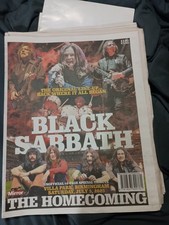 Daily Mirror Newspaper Ozzy Osbourne Black Sabbath Back To Beginning Newspaper 
