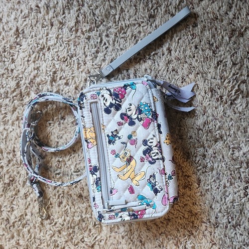 NWT Vera Bradley Disney Mickey Picadilly Paisley RFID All In One Crossbody Purse - 第 4/5 張圖片