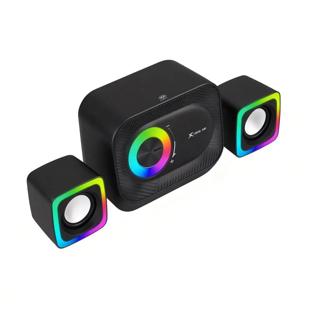 XTRIKE USB Gaming Speakers 2.1 Subwoofer Stereo for PC Deskt