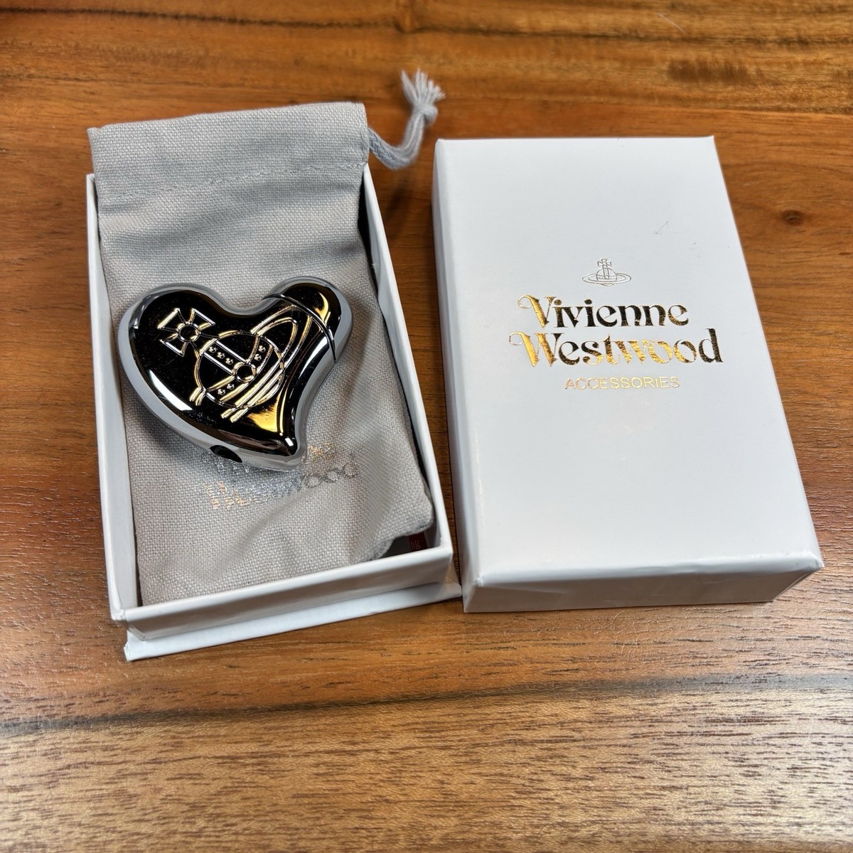US Seller* Vivienne Westwood Nana heart shape Lighter/ Silver | eBay