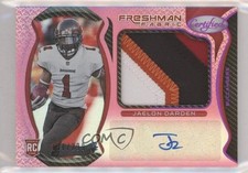2021 Certified Freshman Fabric Signatures Mirror Pink Jaelon Darden Auto 12i4