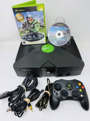 Microsoft Original Xbox Console With Halo Game Clean System Bundle! Tested Good!