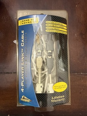 Pelican Accessories 4 Player Link Cable Gameboy Advance GBA Arctic PL-758 - New
