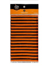 Hyde and Eek Orange  Black Striped Halloween Treat Bags 12ct w/ Twist Ties NEW