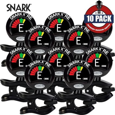 10-PACK Snark SN-X Chromatic Rechargeable Tuner For Guitar, Bass, Uke, Banjo