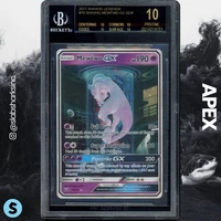 2017 POKEMON SHINING LEGENDS #78/73 MEWTWO GX SECRET RARE BGS