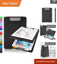 Compact Storage Clipboard with Low Profile Clip - Ideal for Nurses and Teachers