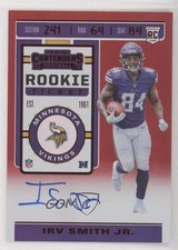 2019 Contenders Rookie Ticket RPS Variation FOTL Red Zone Irv Smith Jr Auto 02u3