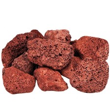 Aquarium Red Lava Rock 10 Pack Fish Tank Volcanic Pumice Stones for Betta Fis...