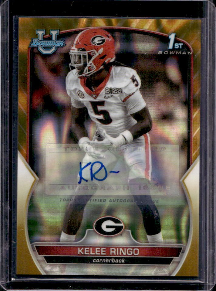 2022 Bowman U Chrome Kelee Ringo Prospect Auto Gold Lava Refractor #6/50