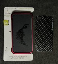 VAPOR Aluminium Bumper für iPhone 4 + 4S Element Case + Carbon Back-Folie