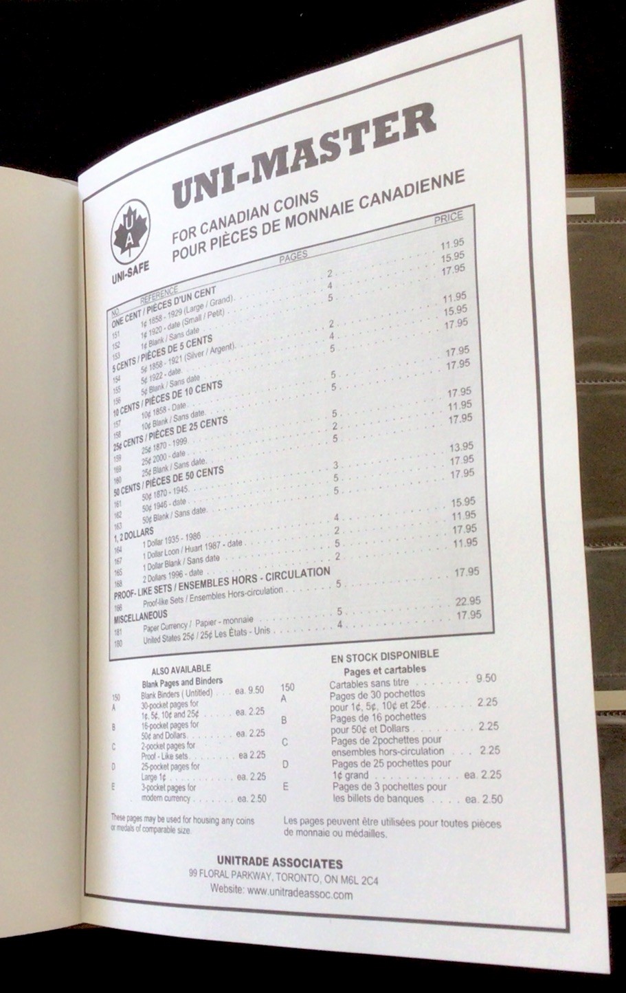 Canada Dollars 1935-1986 Uni-Safe Book! With 56 Coins 1965-2016! ENN Coins