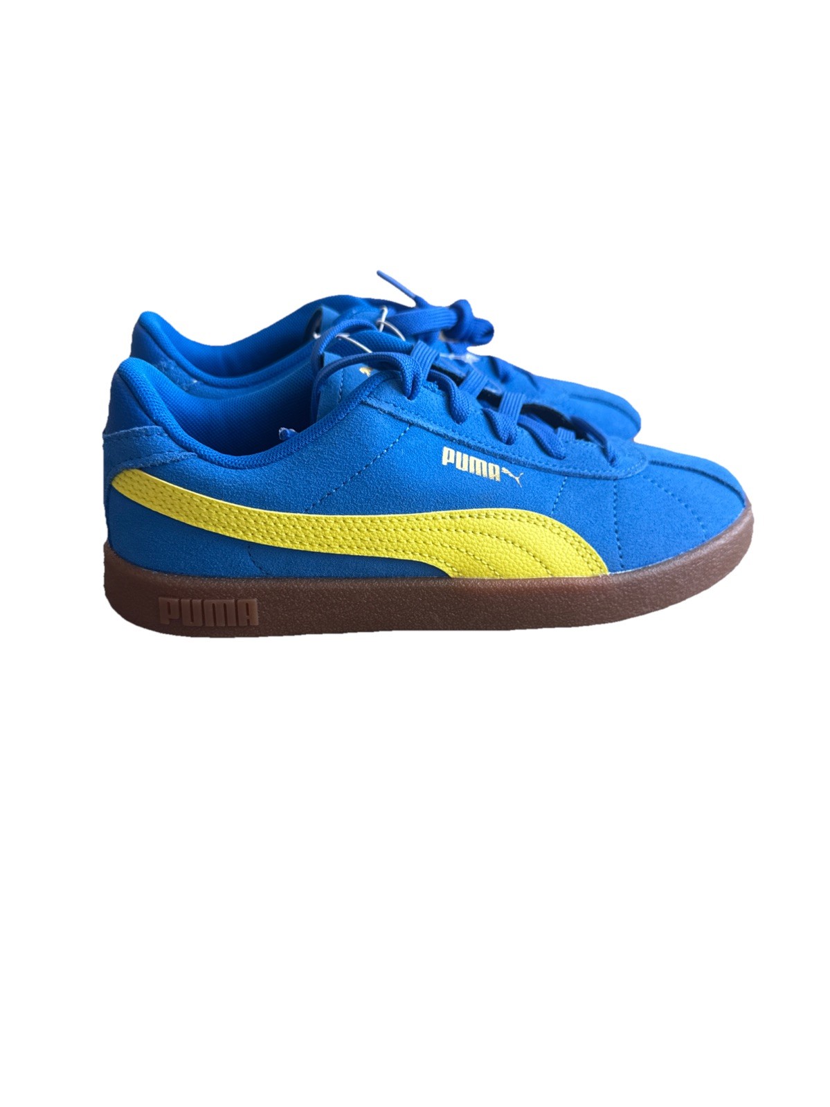 Bluebird Blue And Yellow Suede (kid) Size 2 New