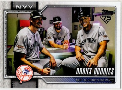 2026 Topps Series One Baseball Bronx Buddies No. 302 New York Yankees