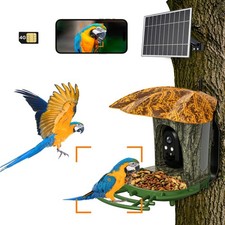 Smart Bird Feeder with HD Camera/ TF Card/Auto Capture/Solar Powered/AI Identify