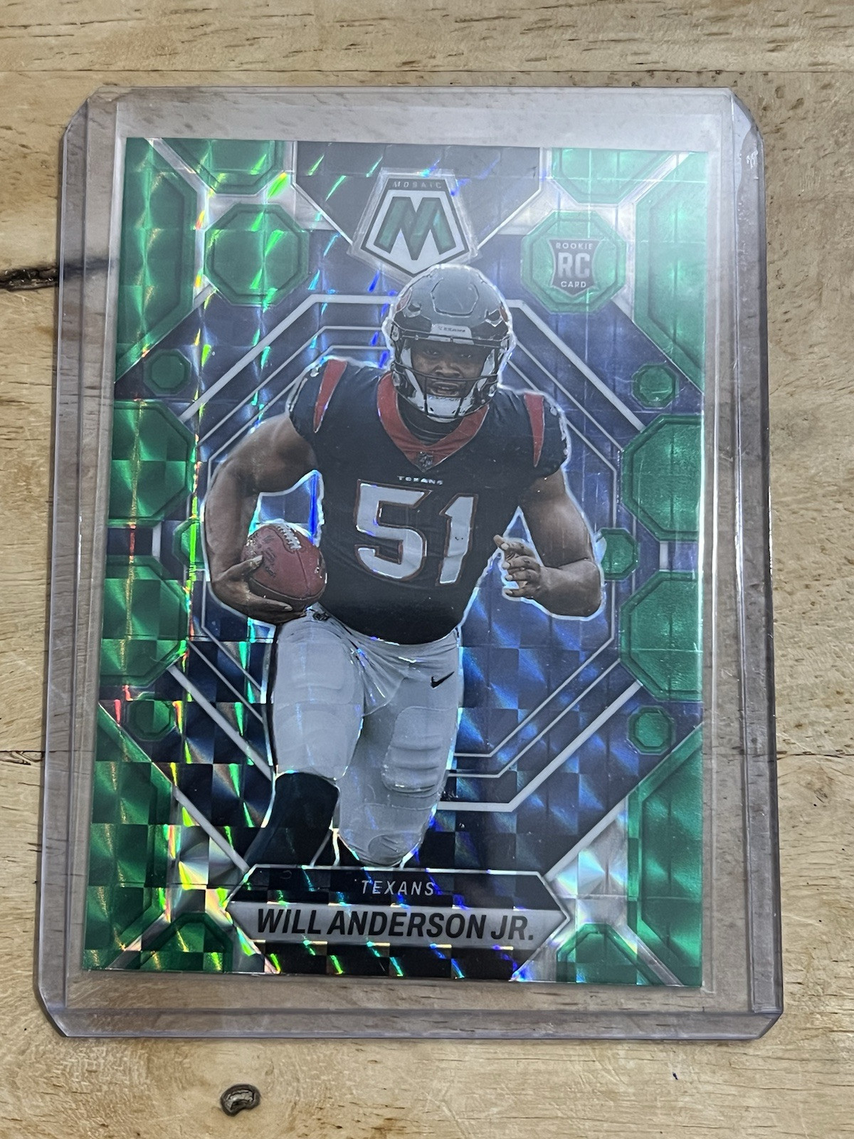 Will Anderson Jr. RC 2023 Panini Mosaic Green Mosaic #376 Rookie Texans