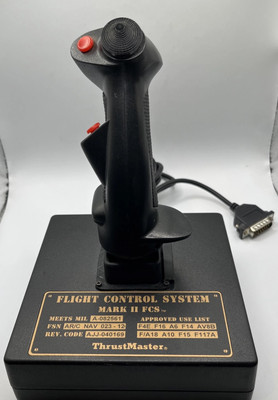Vintage Thrustmaster MARK I Flight Control System Joystick [Untested] 