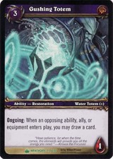Moderate Play WoW TCG Gushing Totem Wrathgate World of Warcraft