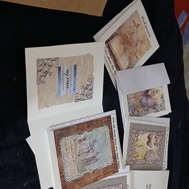 Assorted Floral Folded Greeting Cards, Multicolor, All Occasions, Inspirational
