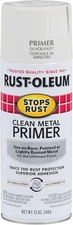 7780830 Stops Rust Clean Metal Primer Spray, 12 Oz, Flat White