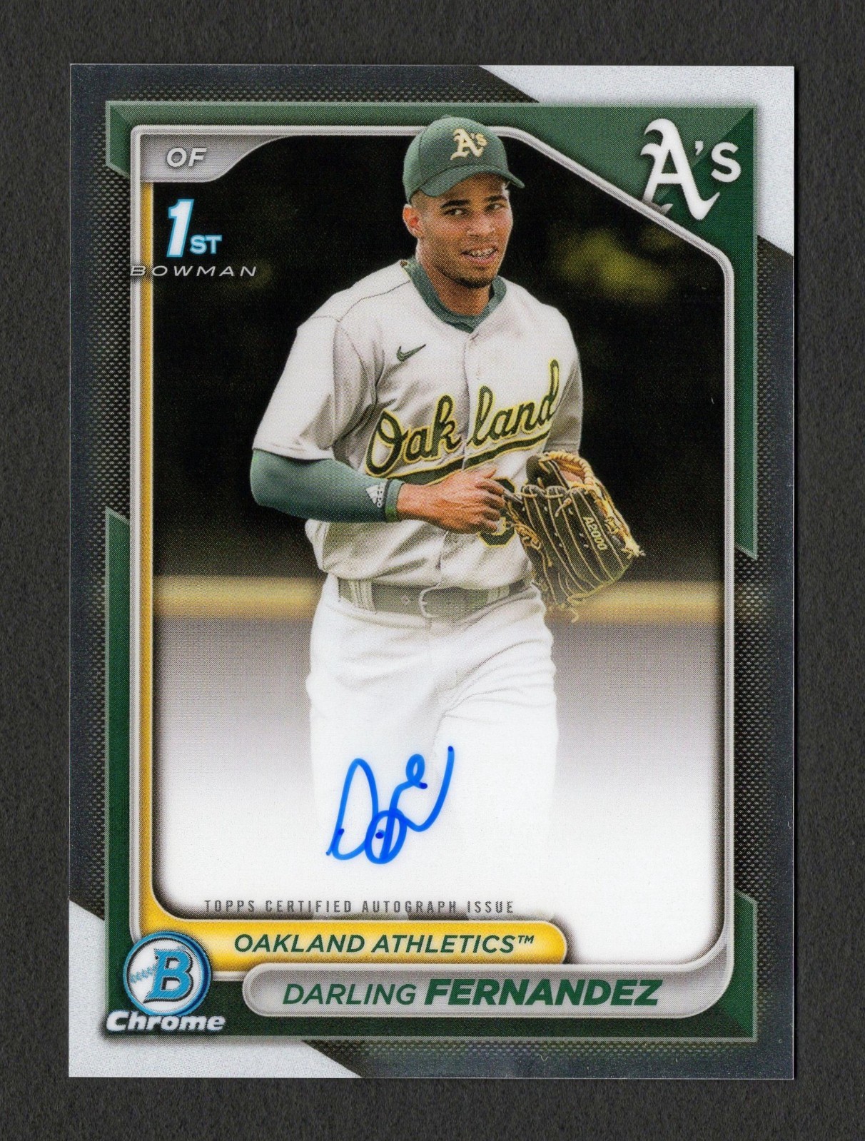 2024 Bowman Chrome DARLING FERNANDEZ 1ST BOWMAN AUTO #CPA-DF Athletics