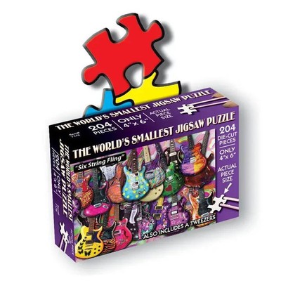 Six String Sling 234 Piece ''World's Smallest'' Jigsaw Puzzle TDC New