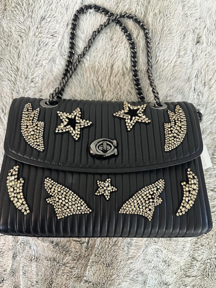 バッグ COACH Parker Chain Shoulder Bag Black Coach Parker Chain Shoulder | eBay