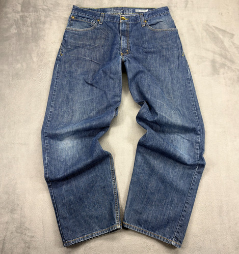 Levi’s Silver Tab Baggy Jeans Men's 36x34 Blue Cotton Wide Leg Skater 90s VTG