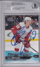 BECKETT 2016-17 UPPER DECK TYLER BERTUZZI SIGNED YOUNG GUNS UD ROOKIE CARD 94746