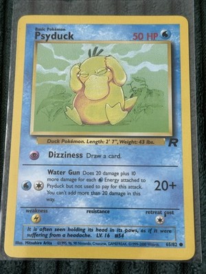Pokemon Team Rocket Psyduck 65/82